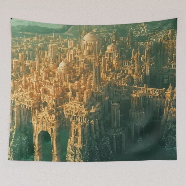 Item preview, Majestic Oasis: The Splendid City by the Sea designed and sold by oanaunciuleanu.