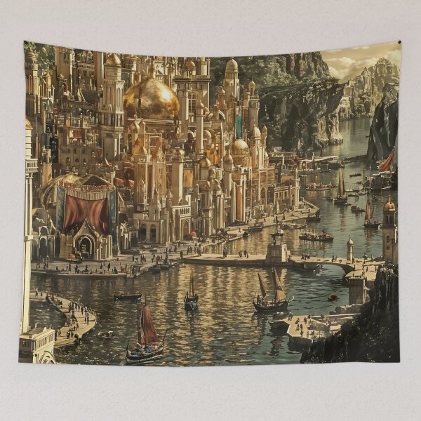 Item preview, Majestic Oasis: The Splendid City by the Sea designed and sold by oanaunciuleanu.