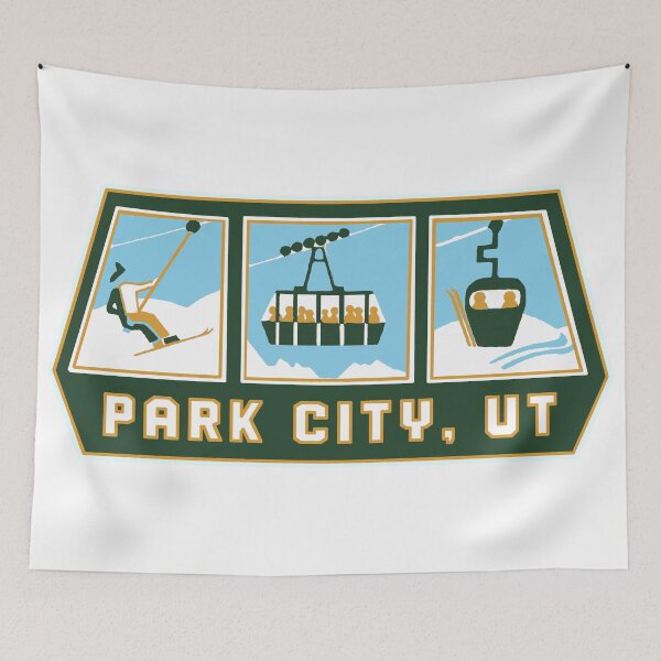 Item preview, Park City Utah Ski Decal designed and sold by Decal Mania.