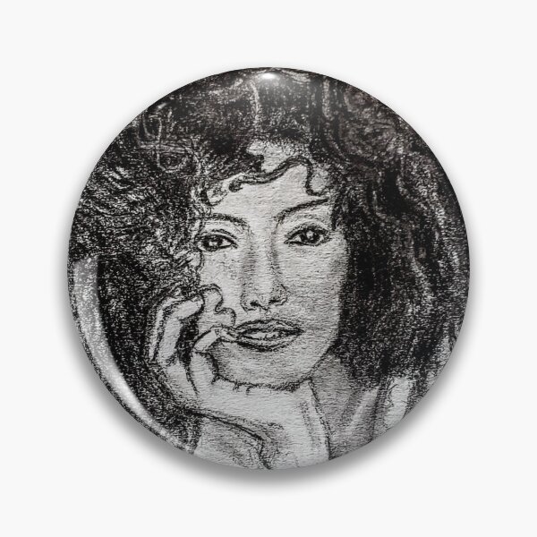 Item preview, Curly hair lady staring at you designed and sold by vmachan.