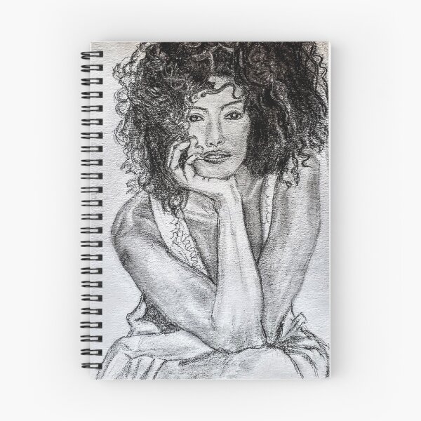 Item preview, Curly hair lady staring at you designed and sold by vmachan.