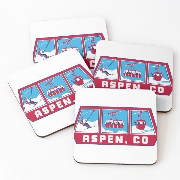 Artikelvorschau, Ski-Aufkleber von Aspen, Colorado entworfen und verkauft von Decal Mania.