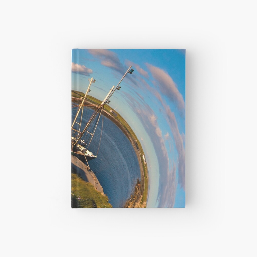 Fishing Boat, Killeany Pier, Inishmore, Aran Islands Hardcover Journal
