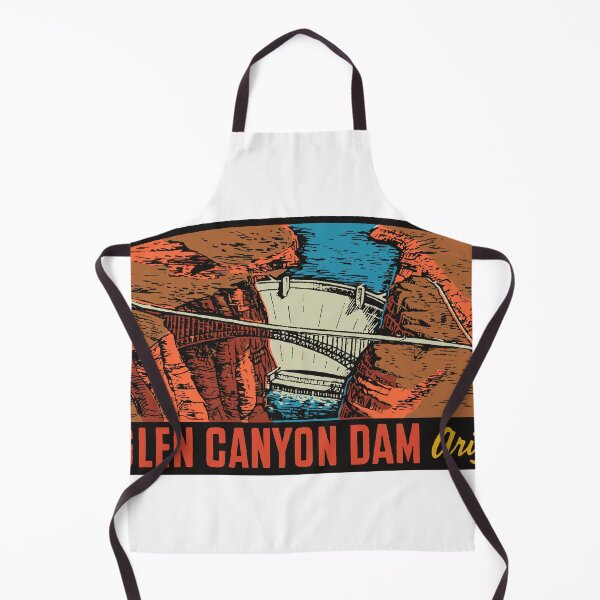 Artikelvorschau, Glen Canyon Dam Vintage Stil Aufkleber entworfen und verkauft von Decal Mania.