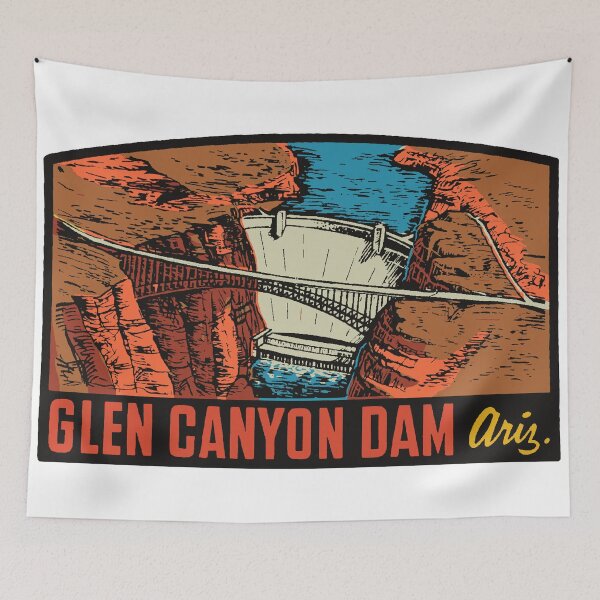Item preview, Glen Canyon Dam Vintage Style Decal designed and sold by Decal Mania.