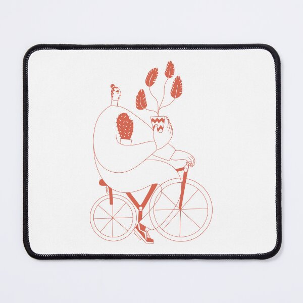 Item preview, boy on bike with plants designed and sold by sofilustra.