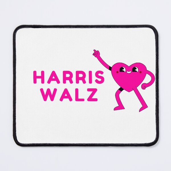 Item preview, Kamala Harris Tim Walz Corazón Bailando Rosa designed and sold by amyshira7.
