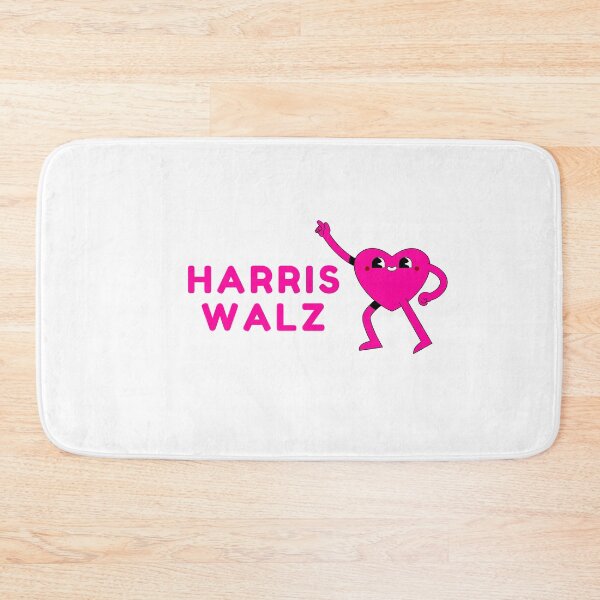 Item preview, Kamala Harris Tim Walz Dancing Heart Pink designed and sold by amyshira7.