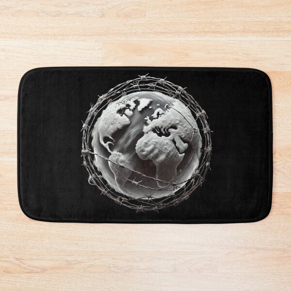 Item preview, Earth Enclosed in Barbed Wire designed and sold by Blink Art Studio.