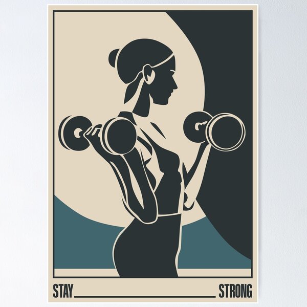 Item preview, Stay Strong Fitness Bauhaus Style designed and sold by fabianb.