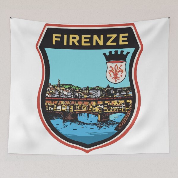 Aperçu de l'œuvre Autocollant décalcomanie Firenze Italie créée et vendue par Decal Mania.