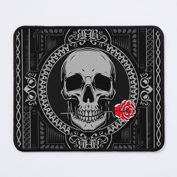 Item preview, Skull with rose, an elegant contrast that catches the eye designed and sold by hussain-dz.