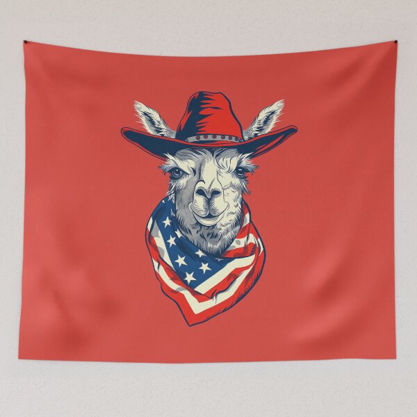 Item preview, Cowboy Alpaca Llama  designed and sold by Wild-Co.