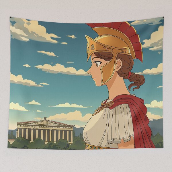 Item preview, Athena, Greek deity | Anime style designed and sold by ComicsFactory.
