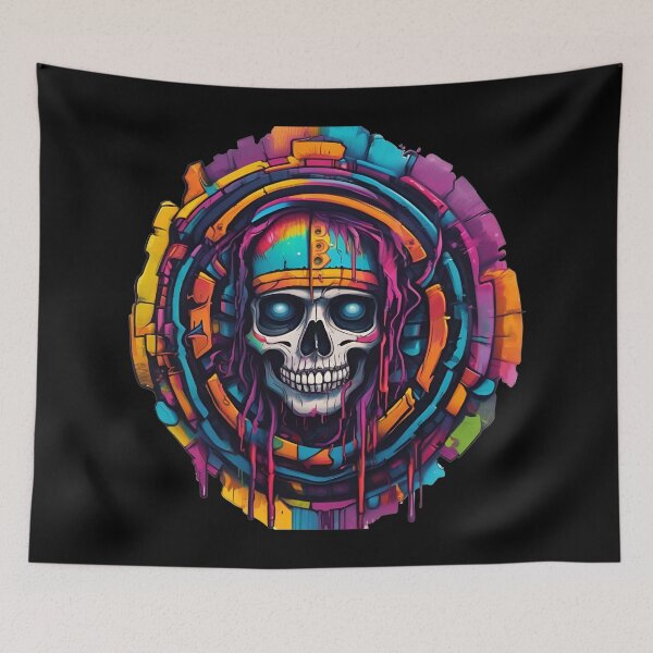 Item preview, Neon Skull Graffiti  designed and sold by UNK-Fatigues.