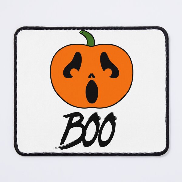 Item preview, Creepy Halloween Pumpkin Boo designed and sold by Sartoris Art.