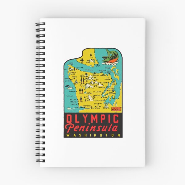 Item preview, Olympic Peninsula Washington Decal Sticker designed and sold by Decal Mania.