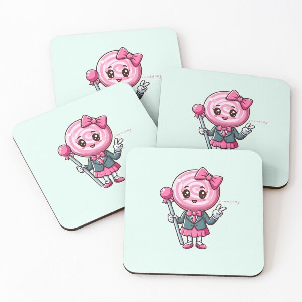 Item preview, "Adorable Pink Lollipop Cartoon" designed and sold by nada-art.
