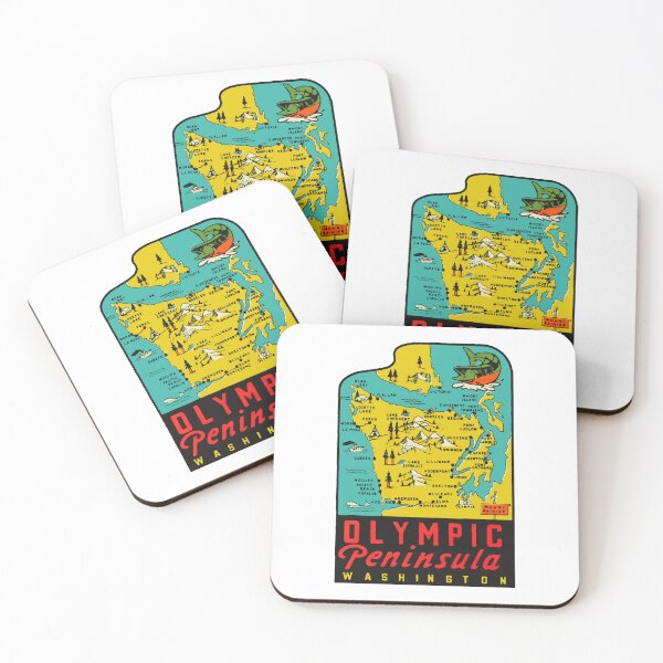 Item preview, Olympic Peninsula Washington Decal Sticker designed and sold by Decal Mania.