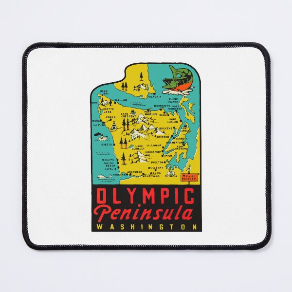 Item preview, Olympic Peninsula Washington Decal Sticker designed and sold by Decal Mania.