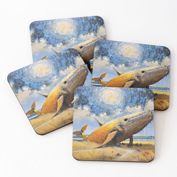 Item preview, Wooden whale on the beach designed and sold by hhh-art.