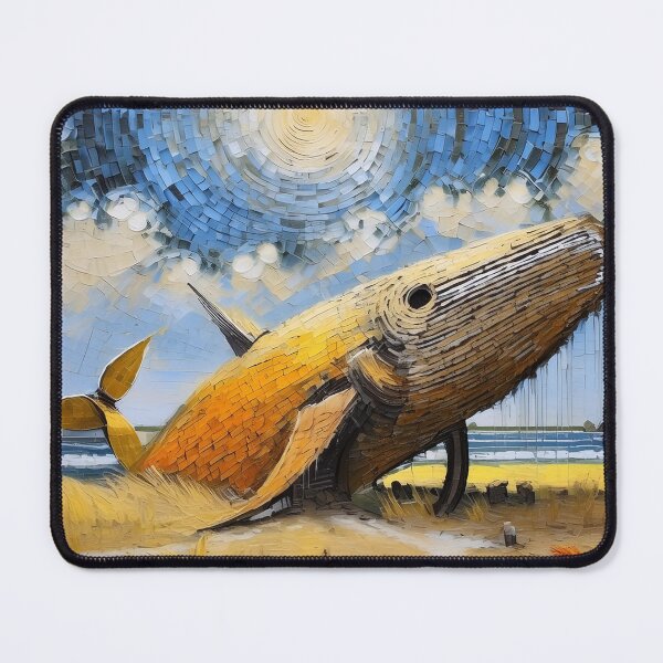 Item preview, Wooden whale on the beach designed and sold by hhh-art.