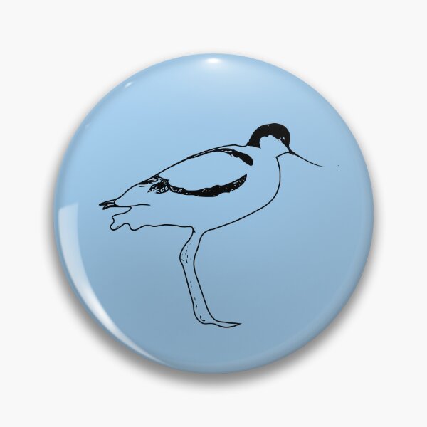 Item preview, Pied Avocet Black Design  designed and sold by designsasstultd.