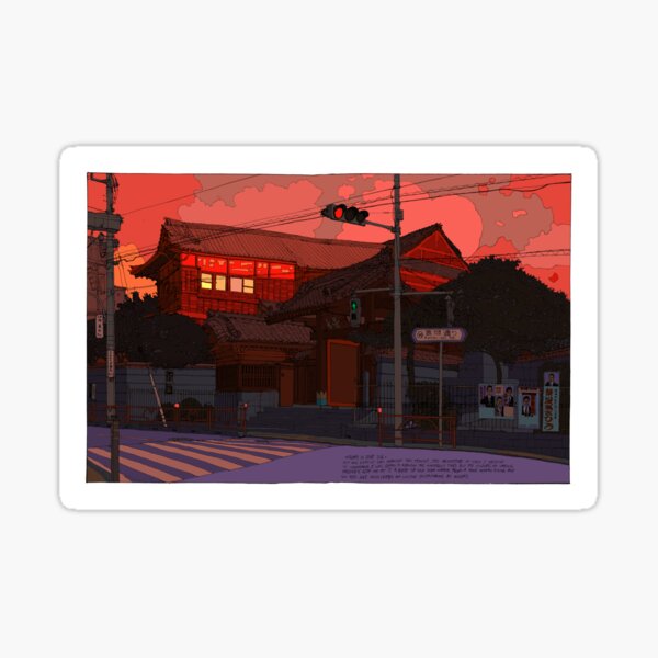 Red Temple Nezu Tokyo Sticker
