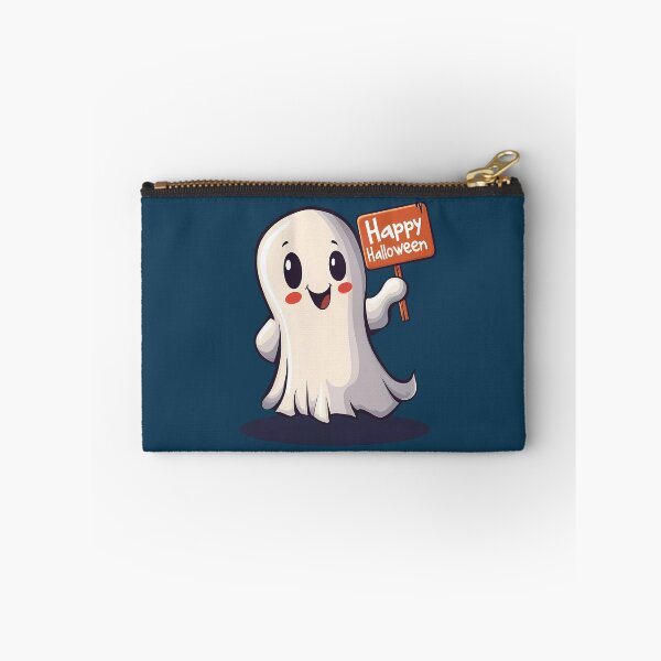 Item preview, Ghost Holding a Happy Halloween Sign designed and sold by LarkspurAndTea.