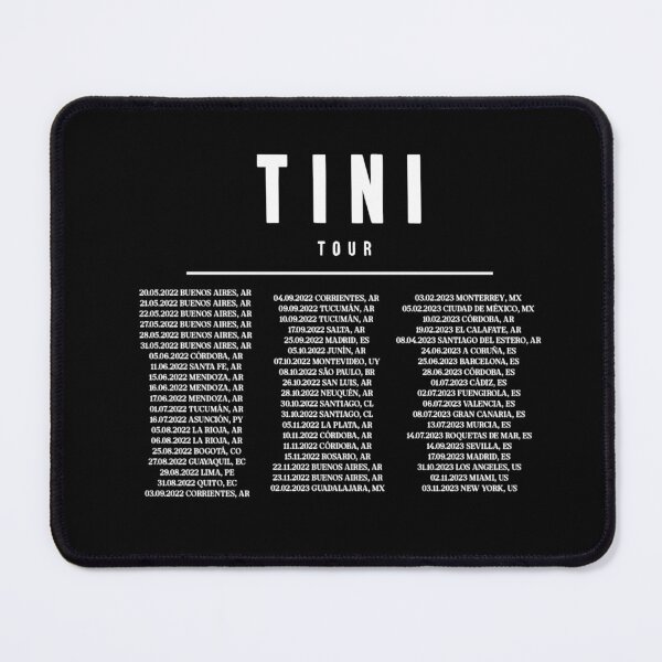 Item preview, tini stoessel - tour dates (white) designed and sold by tinispieterse.