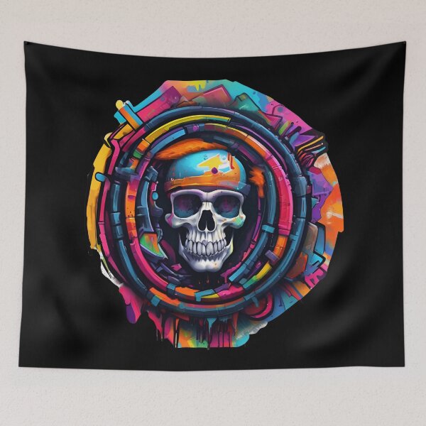 Item preview, Neon Skull Graffiti  designed and sold by UNK-Fatigues.