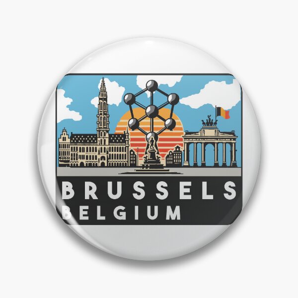 Item preview, Brussels Belgium Decal Sticker designed and sold by Decal Mania.