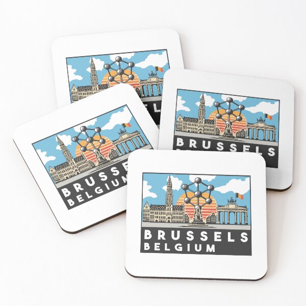 Item preview, Brussels Belgium Decal Sticker designed and sold by Decal Mania.