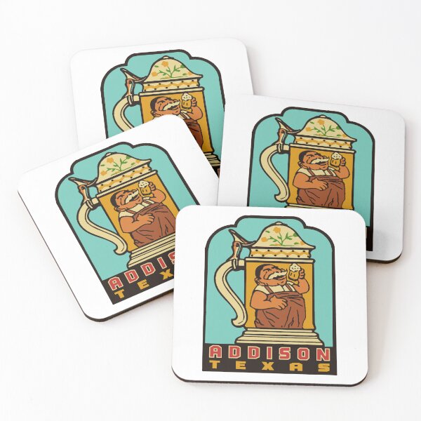 Item preview, Addison Texas Vintage Style Beer Stein Decal designed and sold by Decal Mania.
