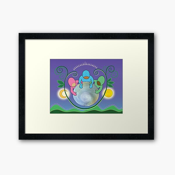 Healing Planet Framed Art Print