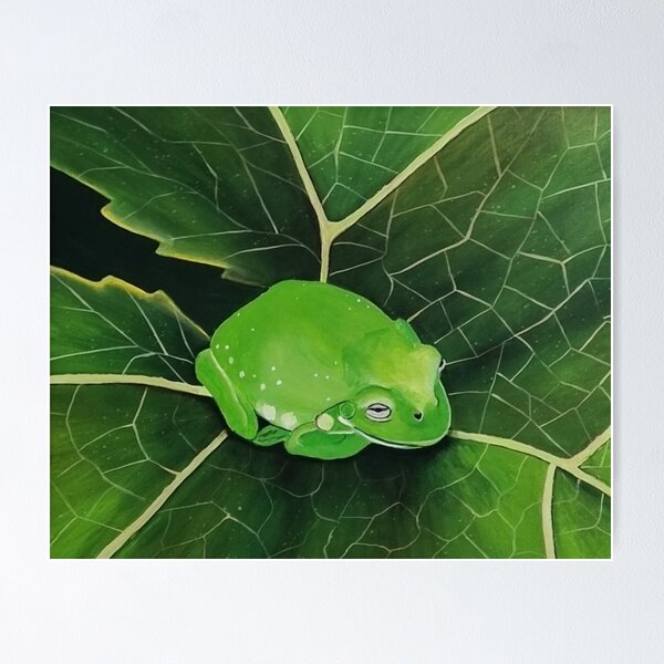 Item preview, GREEN TREE FROG designed and sold by jansimpressions.