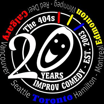 Artwork thumbnail, 20 Years of Improv Comedy - The 404s 2023 T-shirt by the404s