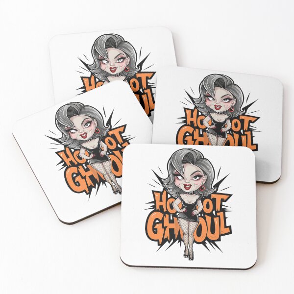 Aperçu de l'œuvre Achetez Hot Ghoul : un design d'Halloween ludique avec une charmante goule sexy créée et vendue par ElegantOutlines.