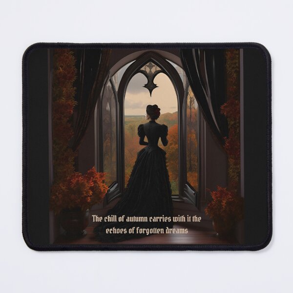 Item preview, "Chill of Autumn" Gothic Woman and Fall Scene  designed and sold by dreamparlor.