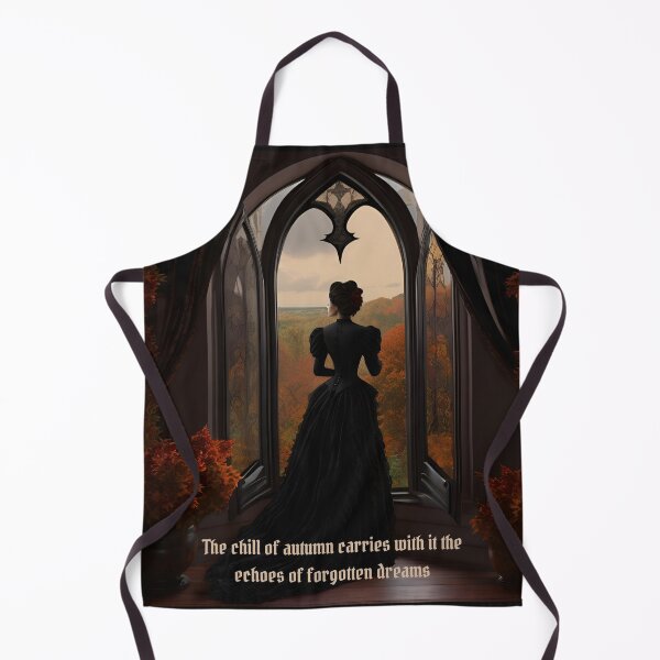 Item preview, "Chill of Autumn" Gothic Woman and Fall Scene designed and sold by dreamparlor.