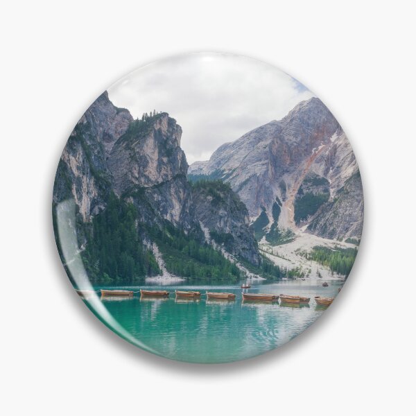 Item preview, Boats in Pragser Wildsee and Dolomites mountains, Italy. designed and sold by Stefano Orazzini.
