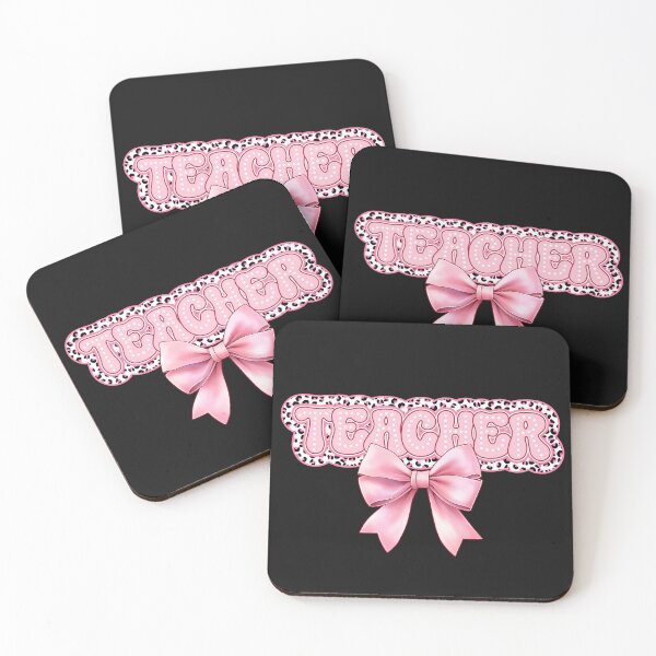 Item preview, Pink Coquette Bow Teacher  on Dalmation Print Design designed and sold by AlienOccupation.