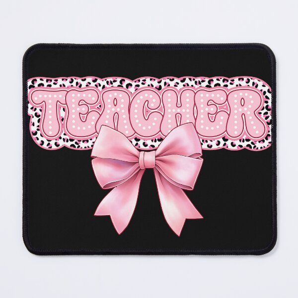 Item preview, Pink Coquette Bow Teacher on Dalmation Print Design designed and sold by AlienOccupation.