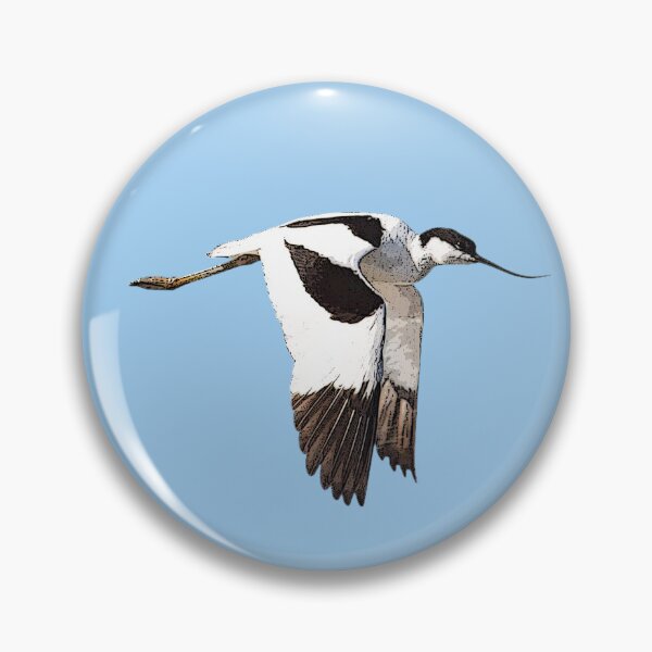 Item preview, Pied Avocet Flying Color Design  designed and sold by designsasstultd.