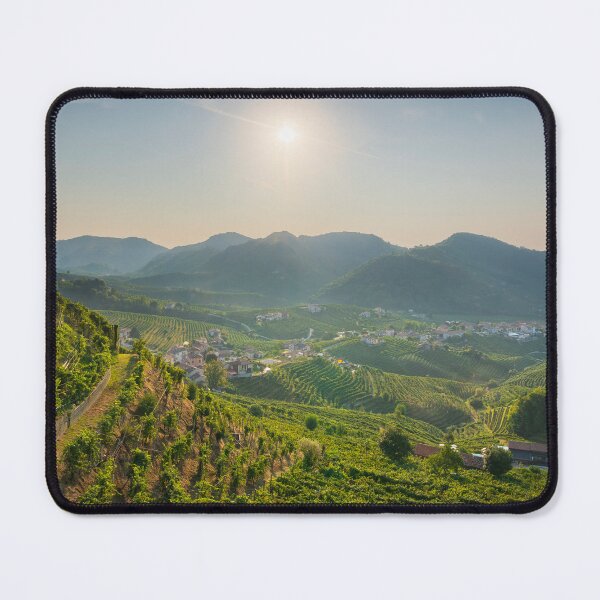 Item preview, Prosecco Hills, vineyards panorama in the morning. Valdobbiadene, Italy designed and sold by Stefano Orazzini.