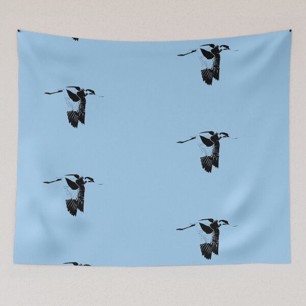Item preview, Pied Avocet Flying Black Design  designed and sold by designsasstultd.