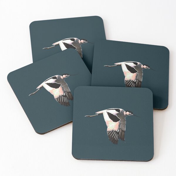 Item preview, Pied Avocet Flying White Alternate Design  designed and sold by designsasstultd.