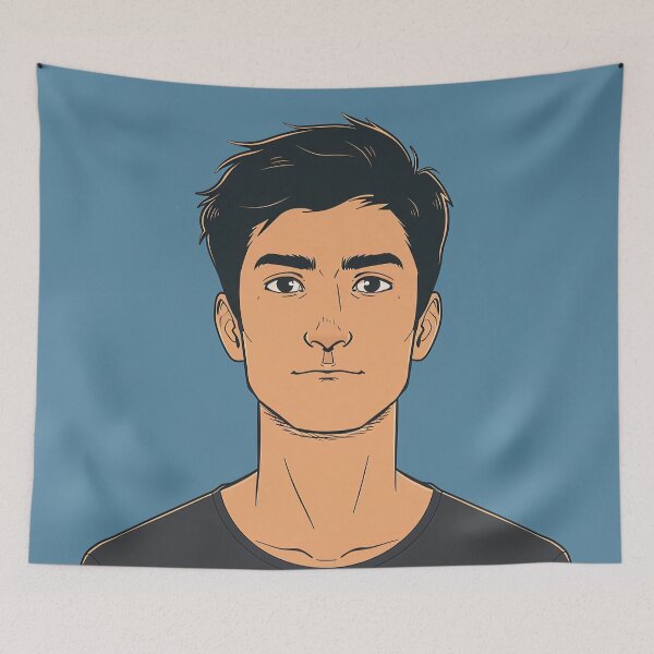 Item preview, Azerbaijani man, portrait | Anime style designed and sold by ComicsFactory.