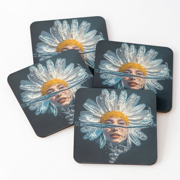 Item preview, "Floating Flower: Woman's Face Hybrid" designed and sold by MacroArtHub.