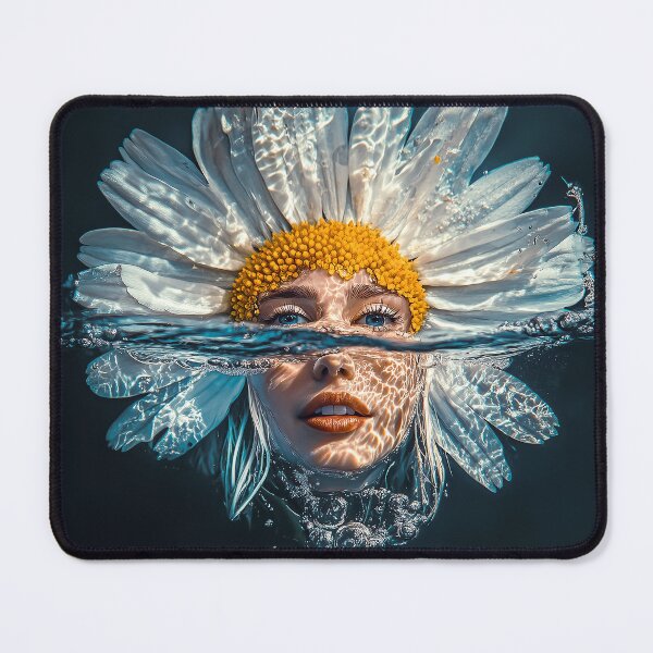 Item preview, "Floating Flower: Woman's Face Hybrid" designed and sold by MacroArtHub.